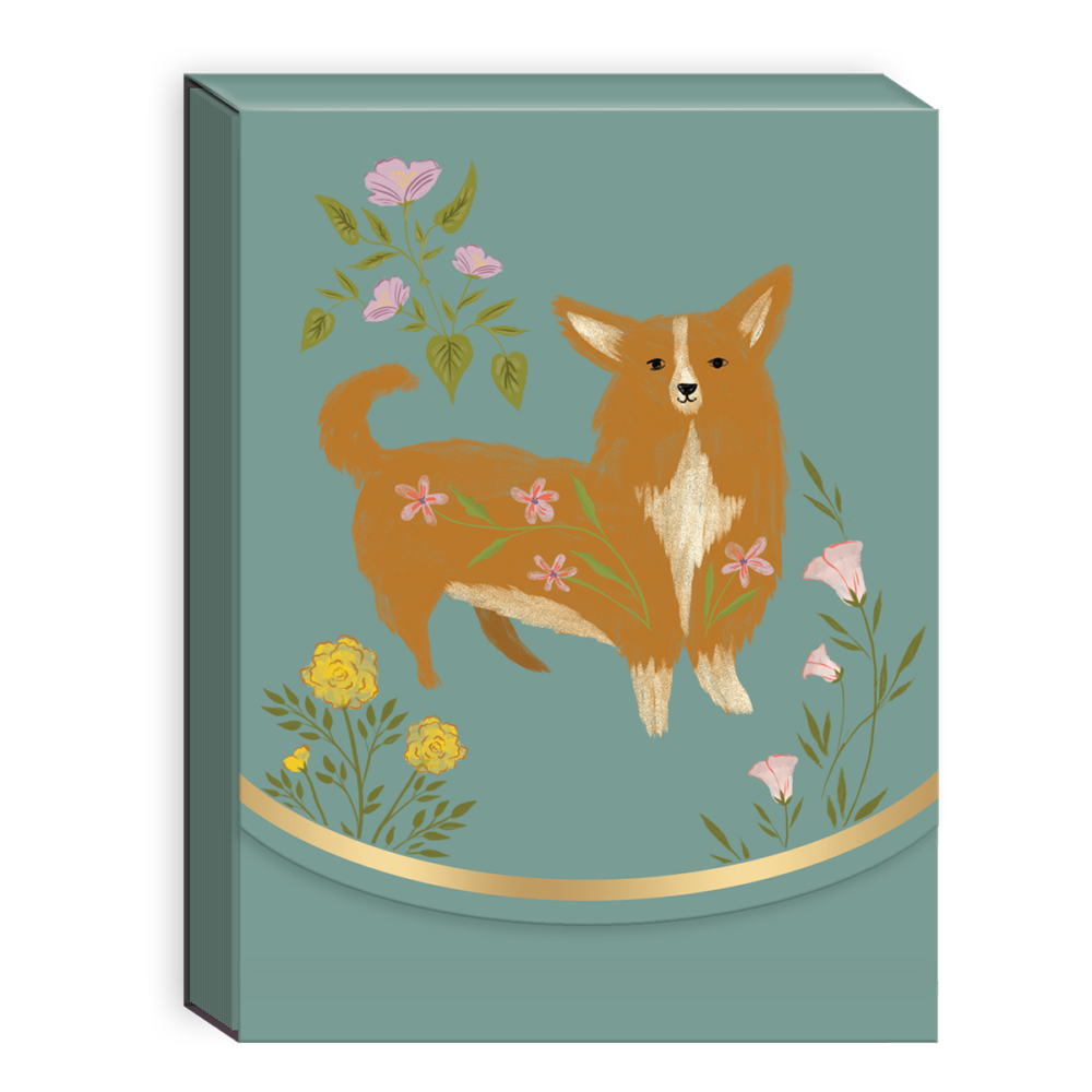 Flower Pets Corgi Pocket Notepad Molly Rex