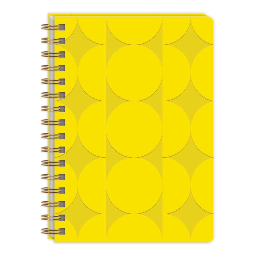 Statement Shapes Yellow Spiral Journal Molly And Rex